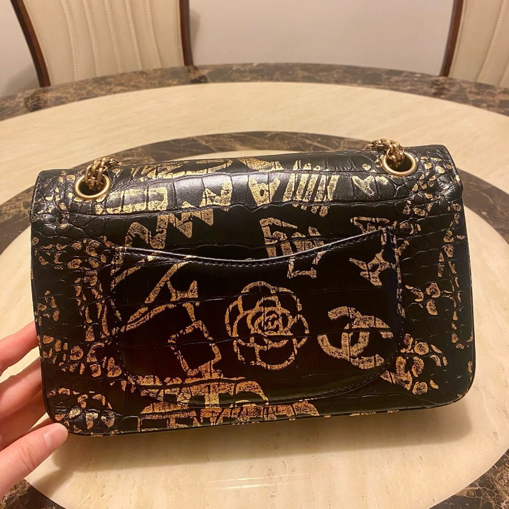 Chanel Limited Edition Crocodile Embossed Graffiti Reissue 2.55 - Picture 5 of 8